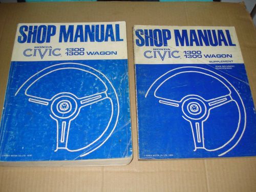 1980 - 1981 honda civic 1300 shop manuals