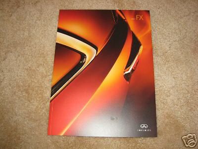 2006 infiniti fx 45 35 sales brochure dealer catalog literature
