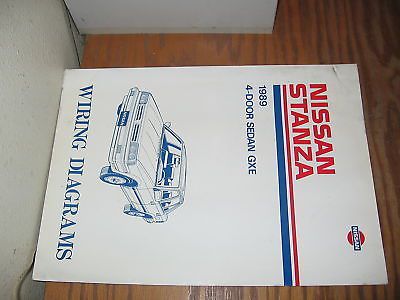 1989 nissan stanza factory service manual wiring diag