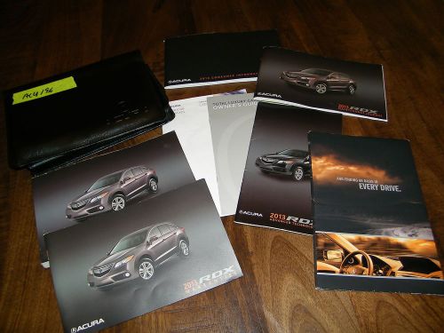 2013 acura rdx owners manual with case acu196