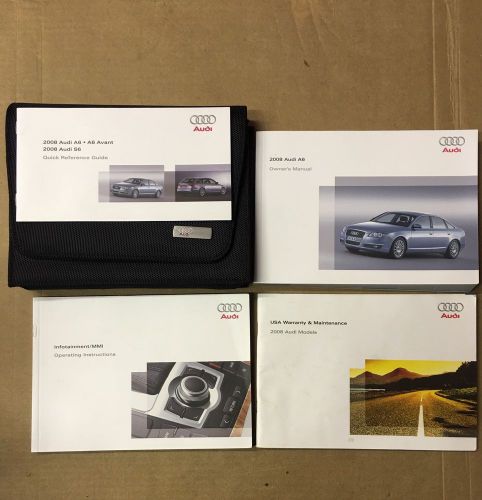 2008 audi a6 owner&#039;s manual with case