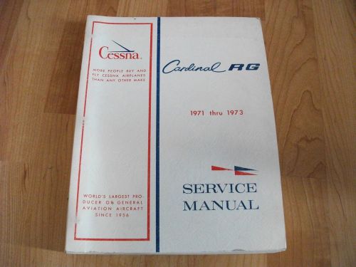 1971-1973 cessna airplane cardinal rg series service manual