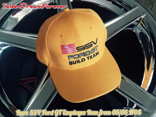 Rare ssv ford gt build team yellow hat cap nos saleen cobra shelby gt40 race