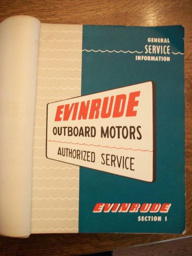 Evinrude outboard service manuals 1956 and 1964