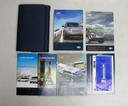 2007 land rover lr2 owner&#039;s manual book set + wallet