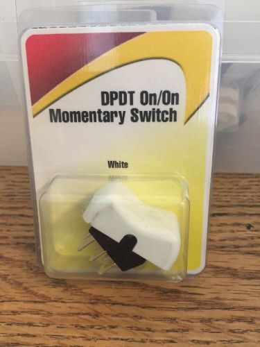 Jr products 13035 white dpdt on or on switch rv parts