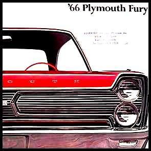 1966 plymouth fury deluxe color brochure original 66