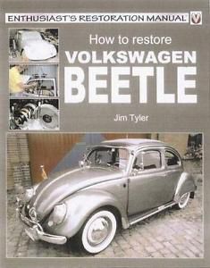 How to restore volkswagen beetle vw bug manual repair book 1953-03 step by step