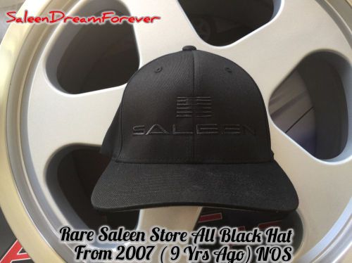The saleen store embrd all black s-m flexfit hat s281 mustang ford s331 pj s302