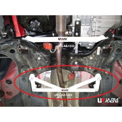 Ultra racing steel 4 points audi a1 1.4 (2010) front lower bar new
