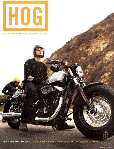 2010  # 5 harley enthusiast hog magazine -cvo ultra-48 sportster-night riding
