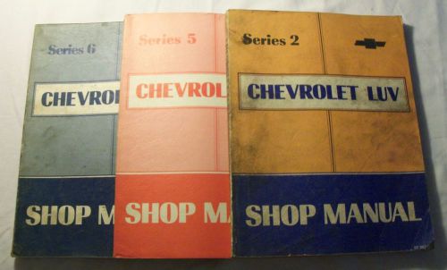 Chevrolet luv series 2,5 and 6 service shop manuals