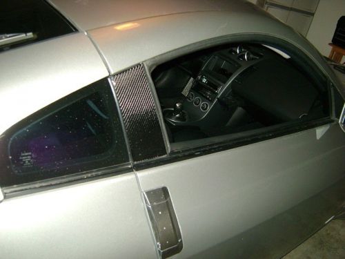 Autotecknic real carbon fiber b pillar cover for nissan 350z z33 fairlady z