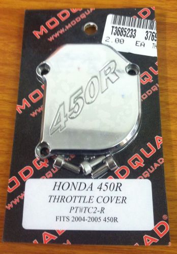 Instock modquad throttle cover 04-05 trx450r logo tc2-r trx 450r mod quad new