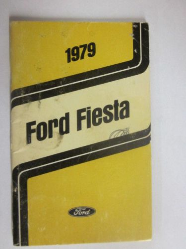 1979 ford fiesta owner&#039;s manual 1st printing fps-36531679-a