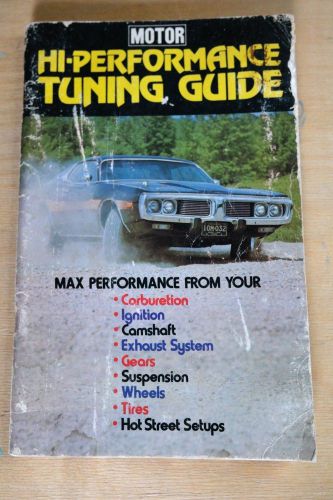 Motor hi-performance tuning guide repair and tuning manual