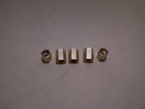 Brass fitting - 3/8&#034; od hydraulic brake line union - inverted flare (5/package)