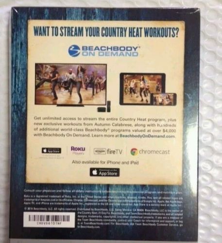 2016.sealed country heat 4 dvd workout set by 21 day fix autumn calabrese