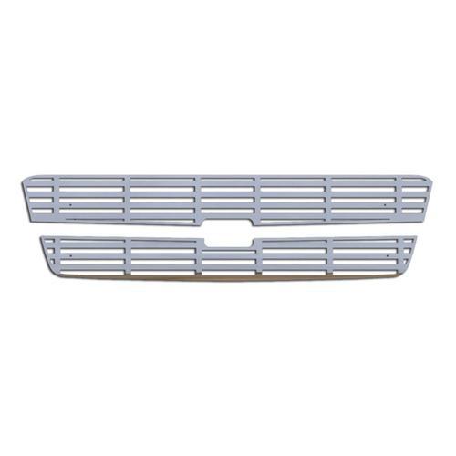 Chevy avalanche 02-06 w/o cladding stainless hor billet front metal grille trim 