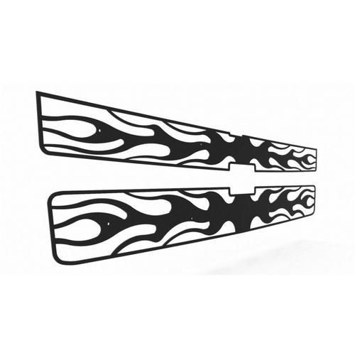 Chevy Silverado HD 2500 3500 07-10 Black Horiz. Flame Front Metal Grille Trim , US $114.95, image 2