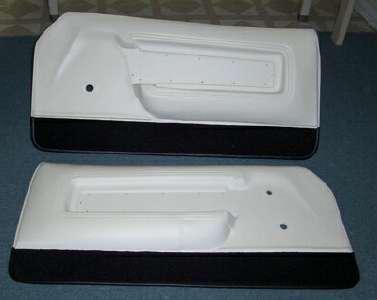 71-73 mustang deluxe door panels, white