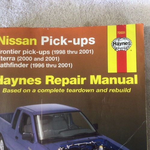 Haynes Nissan Frontier Xterra Pathfinder Repair Manual (1996-2001) 72031, US $8.95, image 7