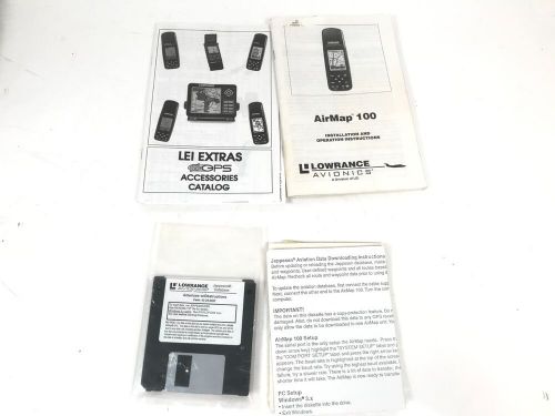 LOWRANCE AVIONICS AIRMAP 100 GPS NAVIGATION AIRCRAFT AVIATION PILOTS W/ EXTRAS, US $39.99, image 9