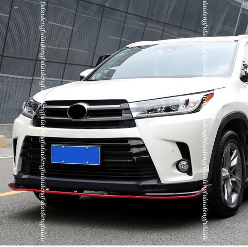 Red Front Bumper Lip Spoiler Lower Splitter Trim For Toyota Highlander 2017-2019, US $191.99, image 3