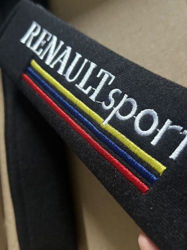 2 X Renault Sport Seatbelt Cover Shoulder Pads Embroidered Accessories For All, US $, image 2