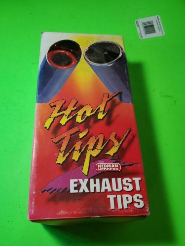 Hedman hot tips chrome exhaust tip 2 1/4" inlet weld-on 2 5/8" outlet 17145