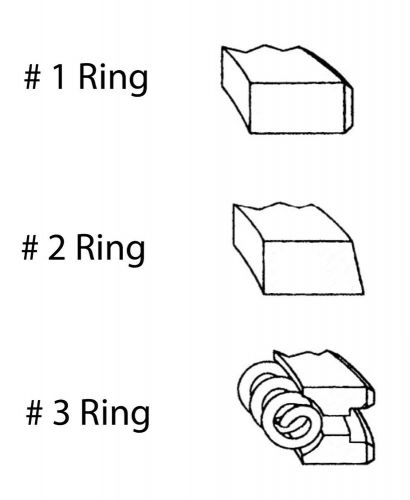 Enginetech piston ring set for 1 engine .50mm .020in oversize  .50mm .020in over