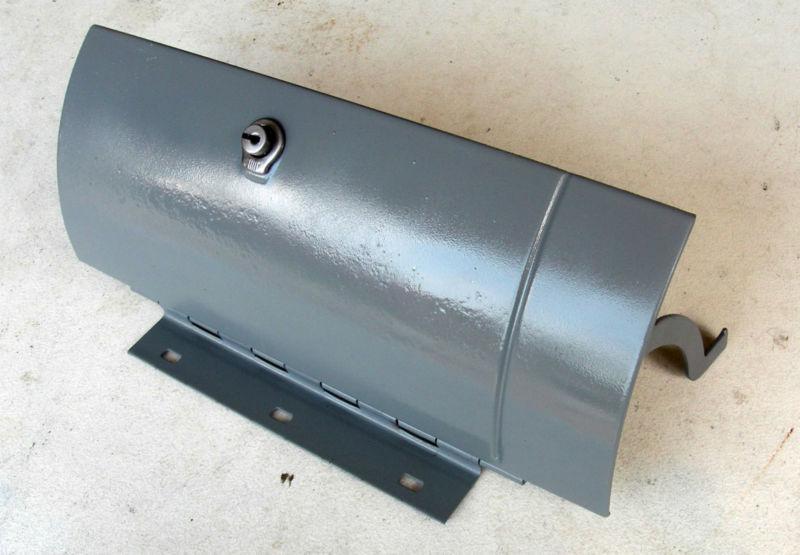 1955 1956   chevy  glove box door assembly item #2 - lid, arm, hinge and lock 