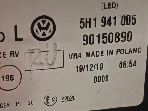 5H1941005 LEFT HEADLIGHTS / 90150890 / 6705274 FOR VOLKSWAGEN GOLF VIII LIM.-, US $, image 5