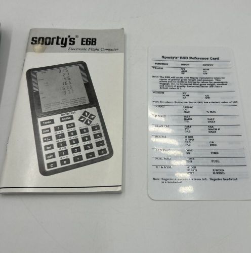 Sporty's E6B Electronic Flight Computer w/ Case, Manual, & Reference Card, US $47.50, image 16