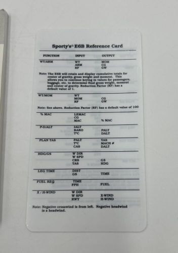 Sporty's E6B Electronic Flight Computer w/ Case, Manual, & Reference Card, US $47.50, image 17