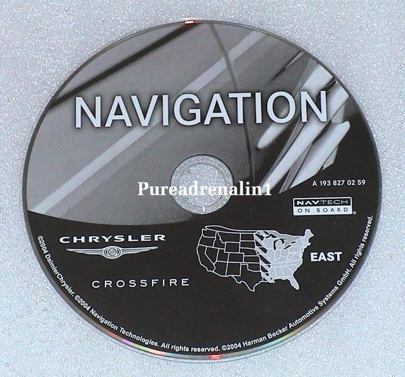 2004 2005 2006 2007 chrysler crossfire roadster coupe 3.2l navigation cd east