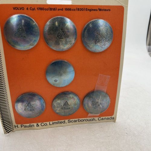 Vintage papco expansion plug kit 260-487 volvo 4 cyl. 1780cc and 1986cc engines