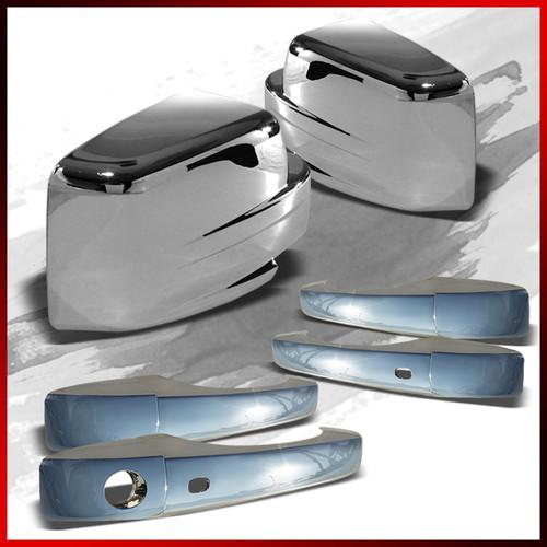 07-13 patriot chrome dr handle covers w/o pass hole smart key only+mirror covers