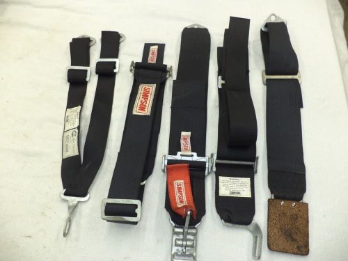SIMPSON HANS RACING SEAT BELTS BLACK, US $30.00, image 4