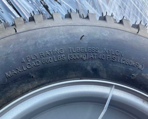 Trailer Tire On Rim 4.80/4-8 LRB 4 Lug Bolt Hole Wheel White, US $40.00, image 2