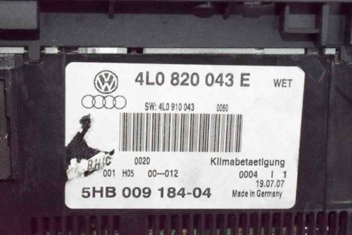 4L0820043E Climate Control for AUDI Q7 3.0 V6 24V TDI (233 CV) 4L0910043 757657-, US $, image 17