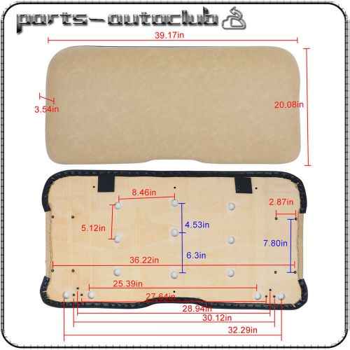 Fits E-Z-GO RXV Golf Cart Front Seat Tan Cushion, US $108.09, image 8