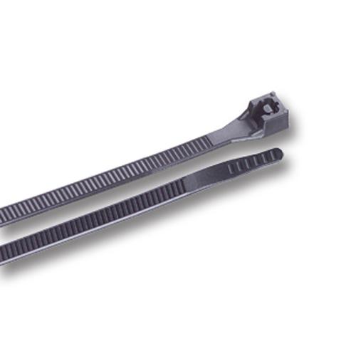 4" uv black standard nylon cable ties (100 ties per bag)