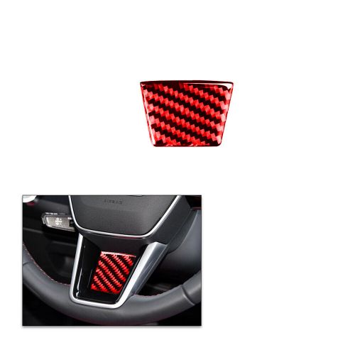 For For Audi A6 A7 19-20 red Carbon Fiber Steering Wheel Chin Panel Trim Sticker, US $8.74, image 16
