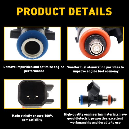 Set of Fuel 6 Injectors 280158233 fit Chrysler Ram Dodge Jeep 3.6L V6 2011-2019, US $42.09, image 6