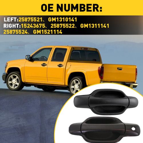 For 45394 Chevy COLORADO GMC CANYON Pair Handle Outside Door L & R FRONT BLACK, US $24.09, image 8