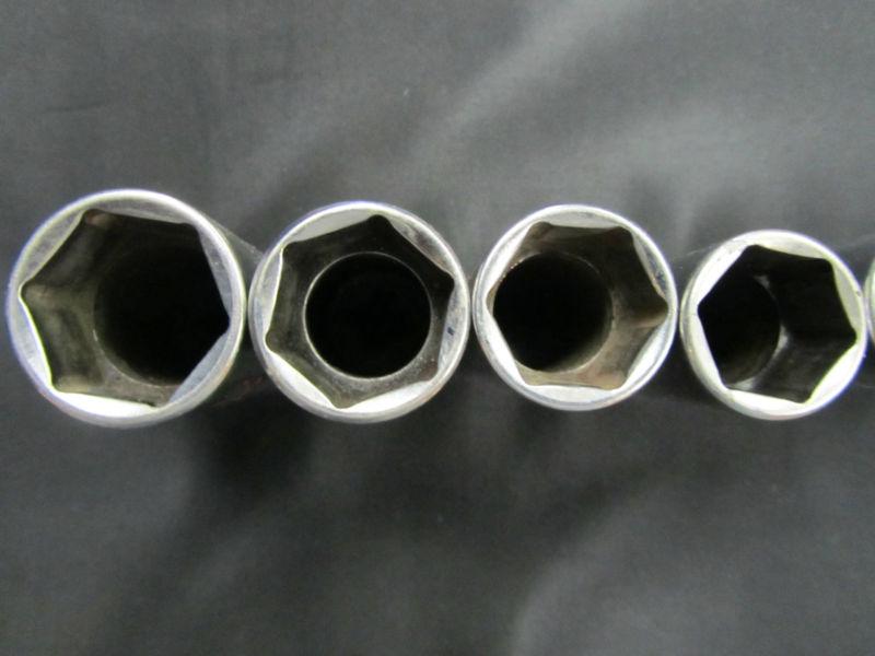 Mac Tools 10 PC. SAE 6 PT Deep Sockets w/Craftsman socket tray USED!!!, US $0.99, image 7