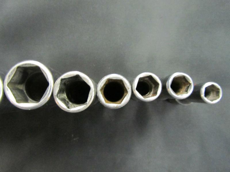 Mac Tools 10 PC. SAE 6 PT Deep Sockets w/Craftsman socket tray USED!!!, US $0.99, image 8