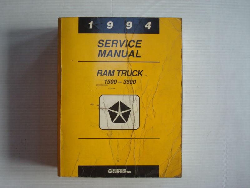 1994 dodge 1500 - 3500 ram truck service manual