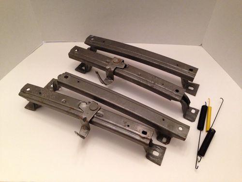 Gm f body bucket seat track rail two seat set 1967 - 1969 (original)
